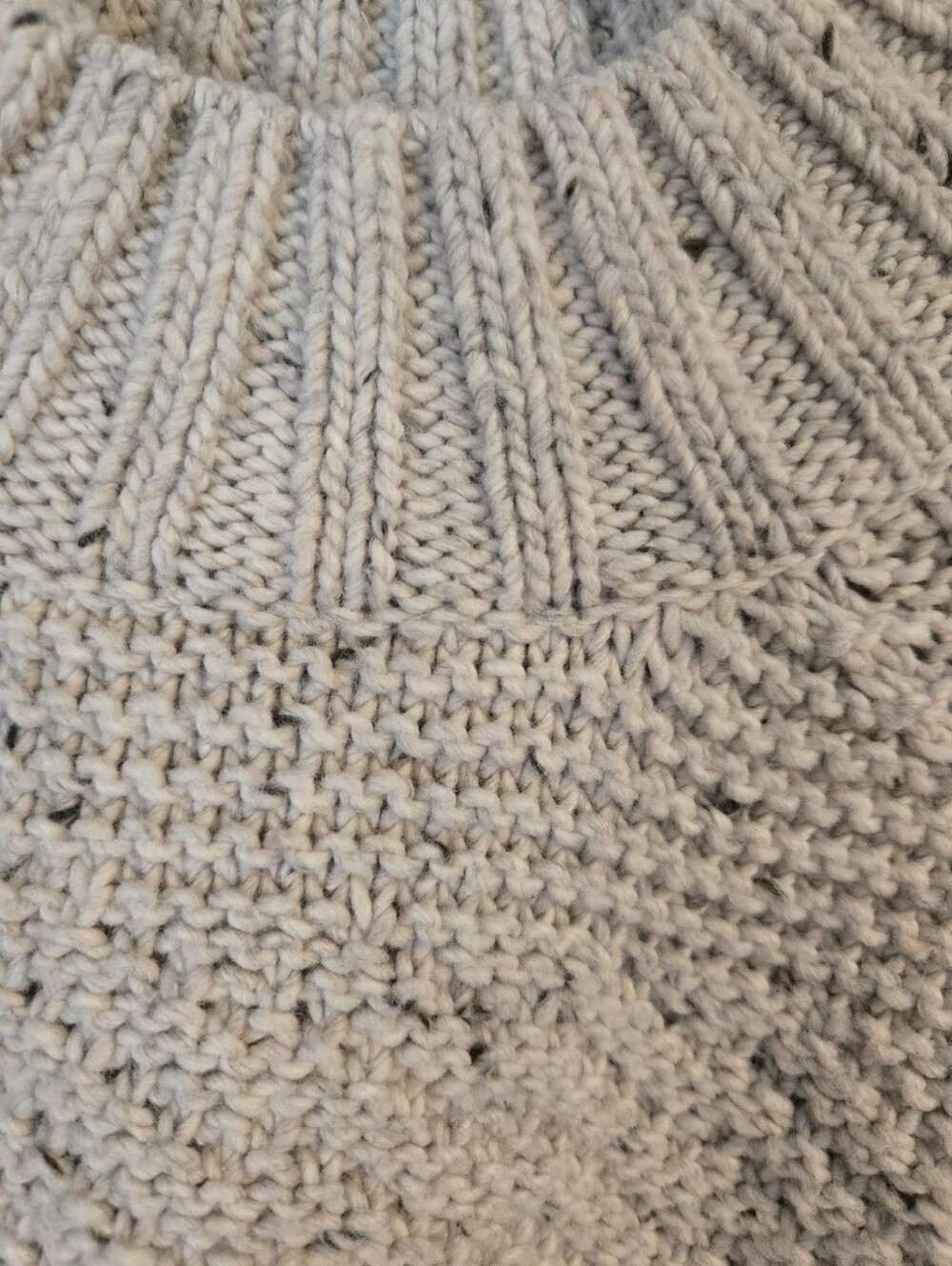 Prana Cream Textured Knit Turtleneck Sweater - Picture 3 of 6